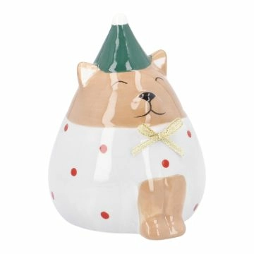 Weihnachtskatze, grau, 11 cm