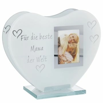 LED-Bilderrahmen Herz, Mama