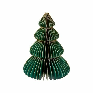 Deko-Baum Wabe, dunkelgrün/4 Stufen, 15 cm