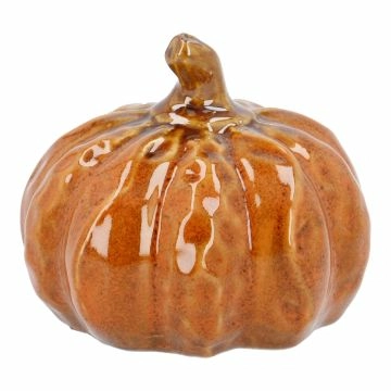 Deko-Kürbis Antik, orange, 9.6 x 8 cm