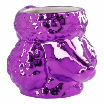 Pflanztopf Pudel, lila, 12 cm
