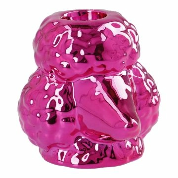 Stabkerzenhalter Pudel, pink, 7 cm