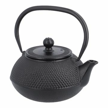 Gusseisen Teekanne, schwarz