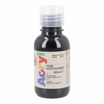 Acrylfarbe, schwarz, 125 ml