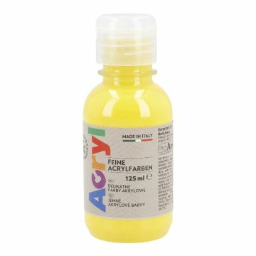 Acrylfarbe, gelb, 125 ml