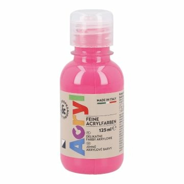 Acrylfarbe, pink-fluoreszierend, 125 ml