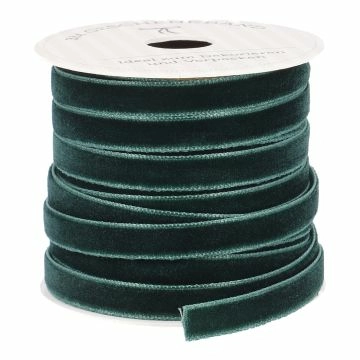 Geschenkband Samt, dunkelgrün, 6 mm x 3 m