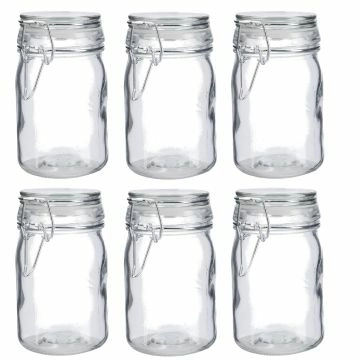 6er Set Vorratsglas mit Bügelverschluss, 250 ml