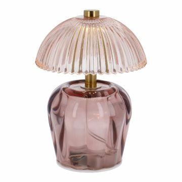 Leuchte Glas-Schirm, hellrosa, 15 cm