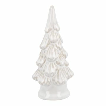 Deko-Tanne auf Sockel,weiß, 14 cm