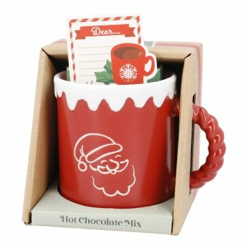 Geschenk-Set Becher + Trinkschokolade, rot