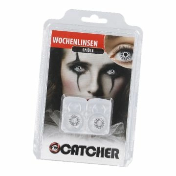 2er Set Kontaktlinse Grusel, Spider