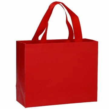 Geschenktüte Uni/matt, rot, 25 x 20 cm