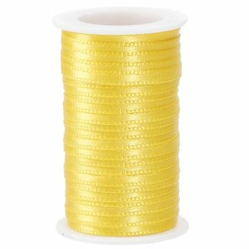 Geschenkband Satin, gelb, 3mm x 10m