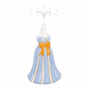 Schmuckständer Puppe, Schleife/orange, 24 cm