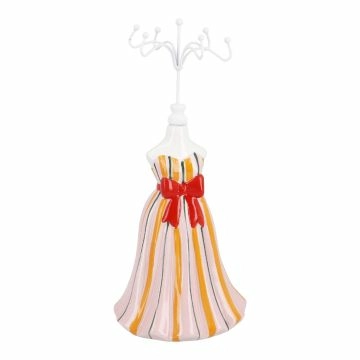 Schmuckständer Puppe, Schleife/rot, 24 cm