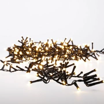 300er Lichterkette Cluster, warm weiß