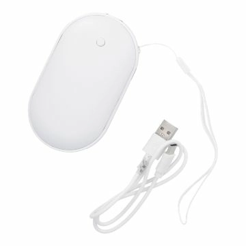USB-Handwärmer + Powerbank, weiß