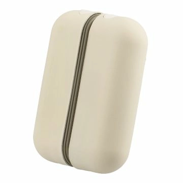 USB-Handwärmer Doppel, matt/creme