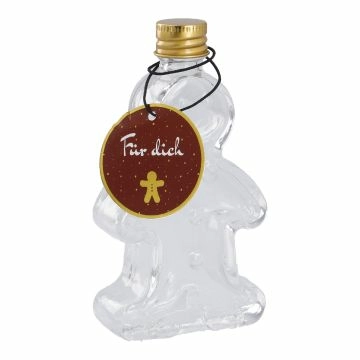 Vorratsflasche Lebkuchenfigur, klar, 50 ml