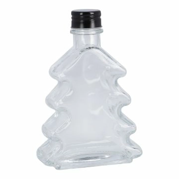 Glas-Flasche Tanne, klar, 200 ml