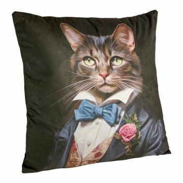 Kissen Royal, Kater/Anzug, 45 x 45 cm