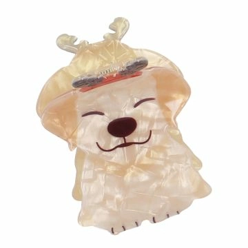 Haarklammer Weihnachten, Hund, 5 cm