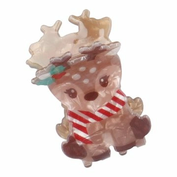 Haarklammer Weihnachten, Rentier, 5 cm