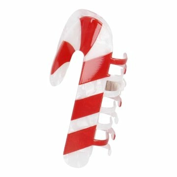 Haarklammer Weihnachten, Zuckerstange, 9 cm