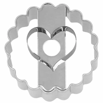 Ausstechform Linzer Herz, 5 cm