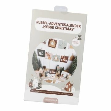 Adventskalender-Set Rubbel, grün/braun
