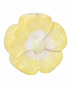 Vase Blume, gelb, 14.5 cm