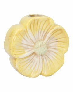 Vase Blume, gelb, 11 cm