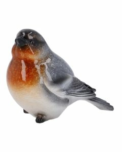 Deko-Vogel Amy, Kopf/grau, 8.5 cm