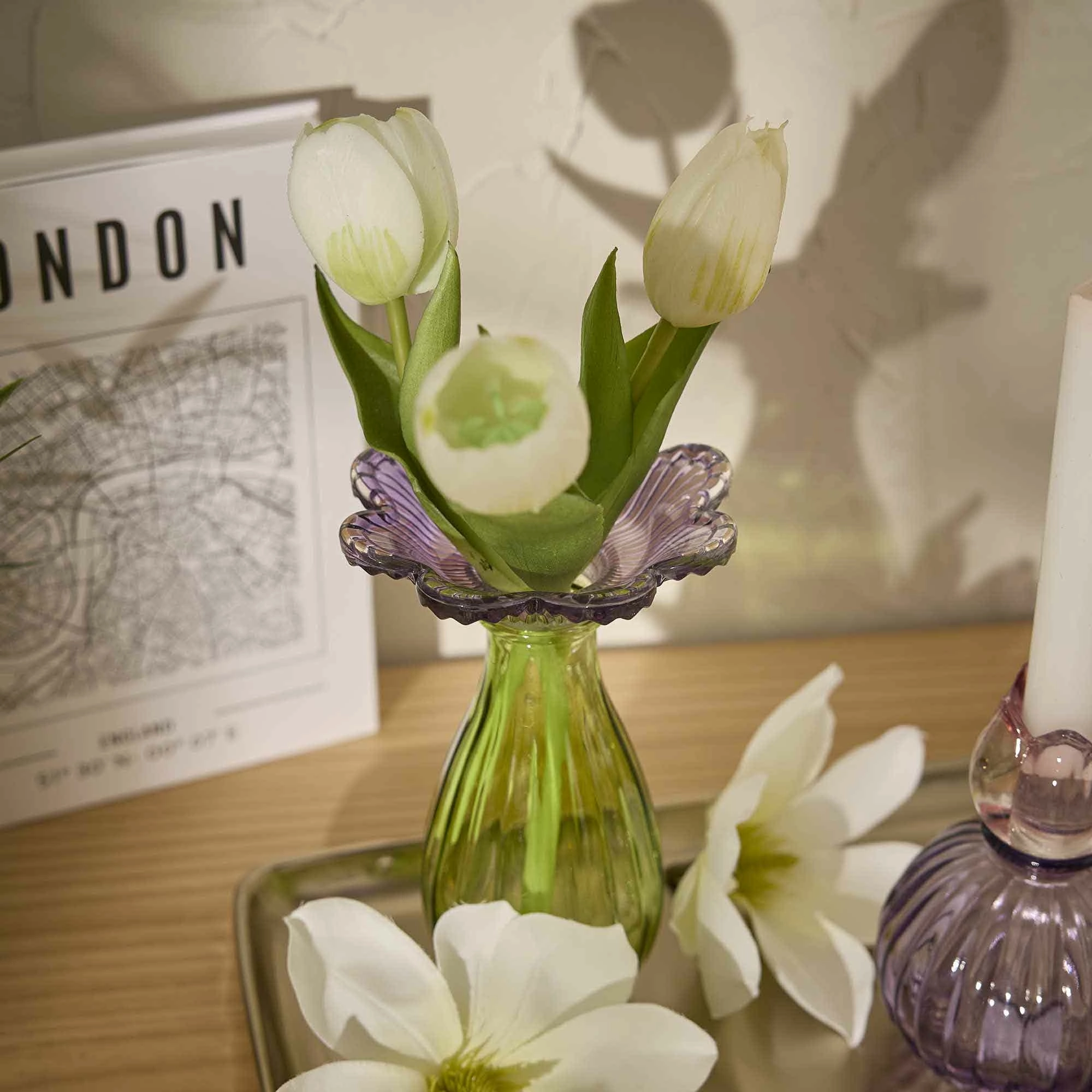 Glas-Vase_Bluetenform