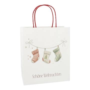 Geschenktüte Weihnachten, Strumpf, 19 x 22 cm