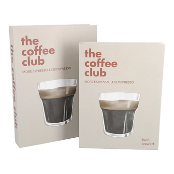 2er Set Buchkarton Kaffee, Coffee-Club