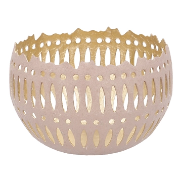 Windlicht Design, altrosa, 10 x 7 cm