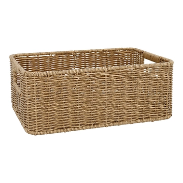 Korb Rattanoptik, eckig, 31 x 21 cm