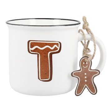 Becher Buchstabe/Lebkuchen, T, 380 ml