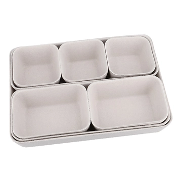 8er Set Filz-Korb, beige