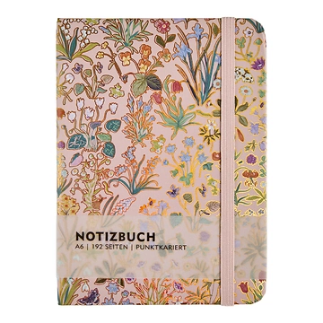 Notizbuch Floral, A6, altrosa