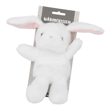 Wärmekissen Tier, Hase/weiß, flauschig