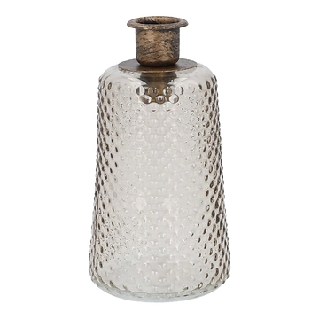 Kerzenständer Muster-Flasche, Punkte, 14.5 cm