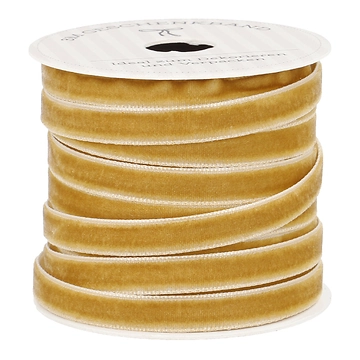 Geschenkband Samt, gold, 6 mm x 3 m