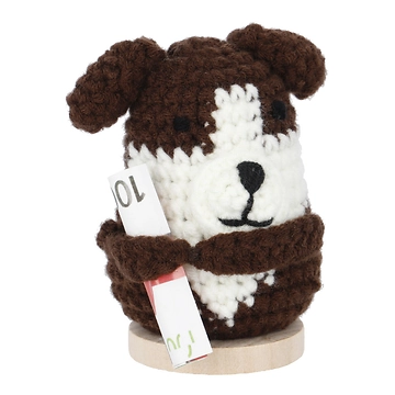 Häkelfigur Geldgeschenk, Hund