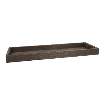 Holzschale, eckig/braun, 50 x 16 cm