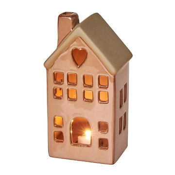 LED-Haus, farbig/rot, 15 cm