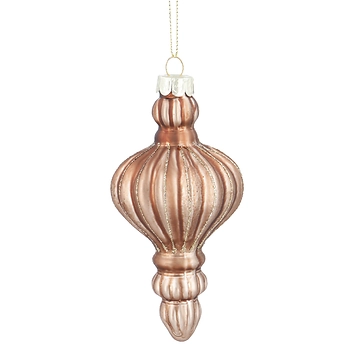 Anhänger Ornament/Gotik, braun, 14 cm