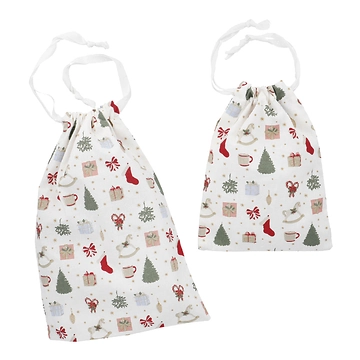 2er Set Beutel Weihnachten, Nostalgie